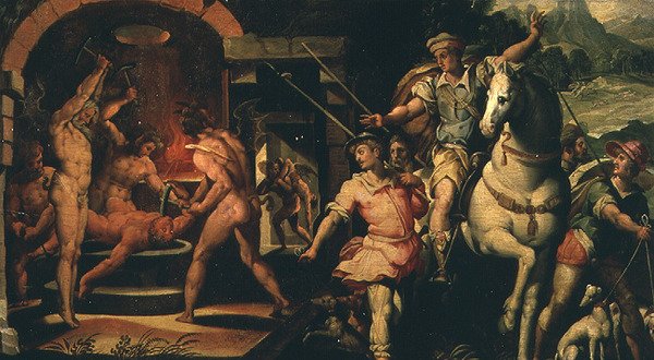 Hugo gróf látomása (olaj, vászon) alkotó: Giorgio Vasari