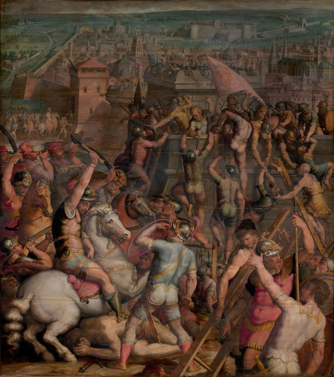 Milánó bevétele, 1555-1562 alkotó: Giorgio Vasari