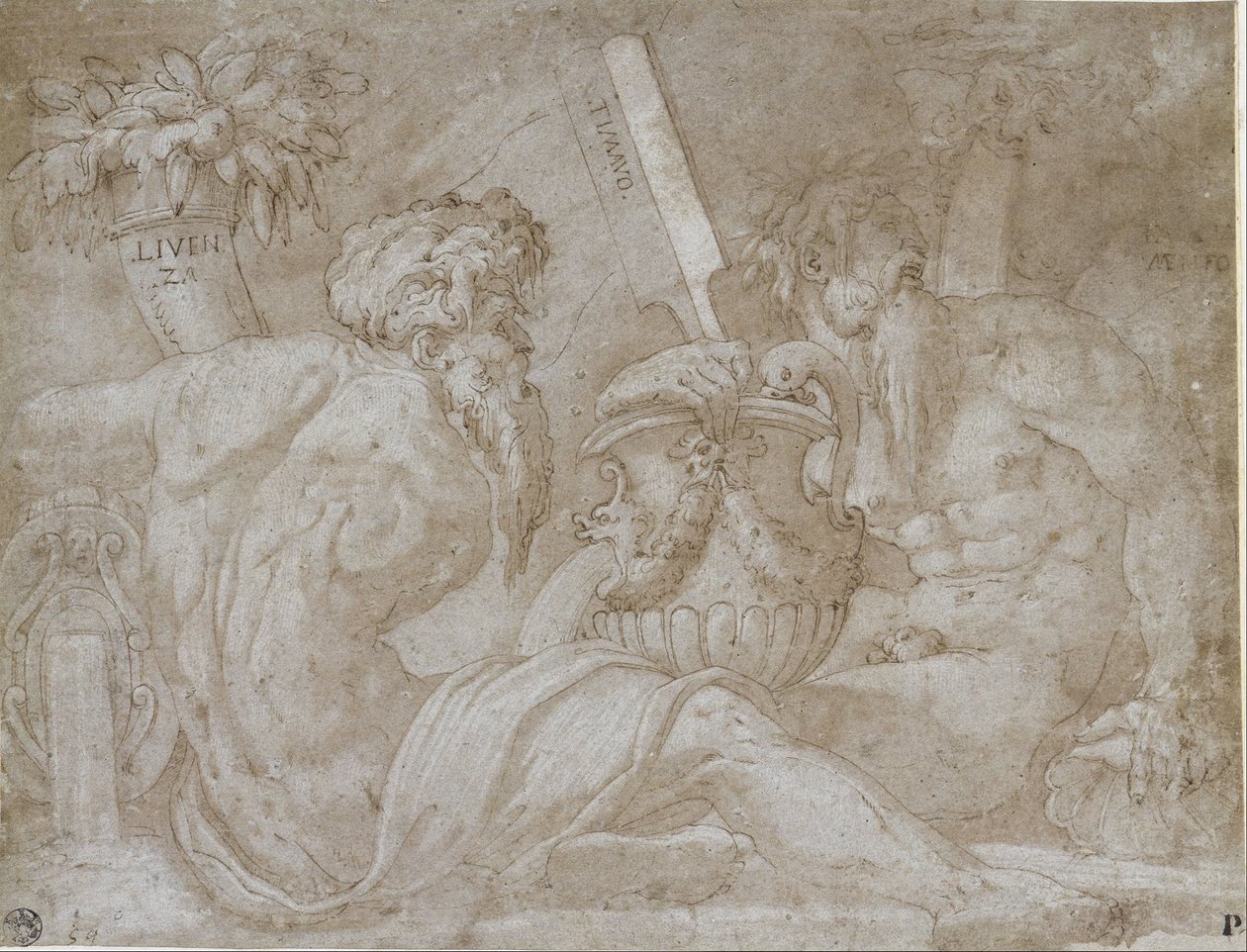 Három folyóisten alkotó: Giorgio Vasari