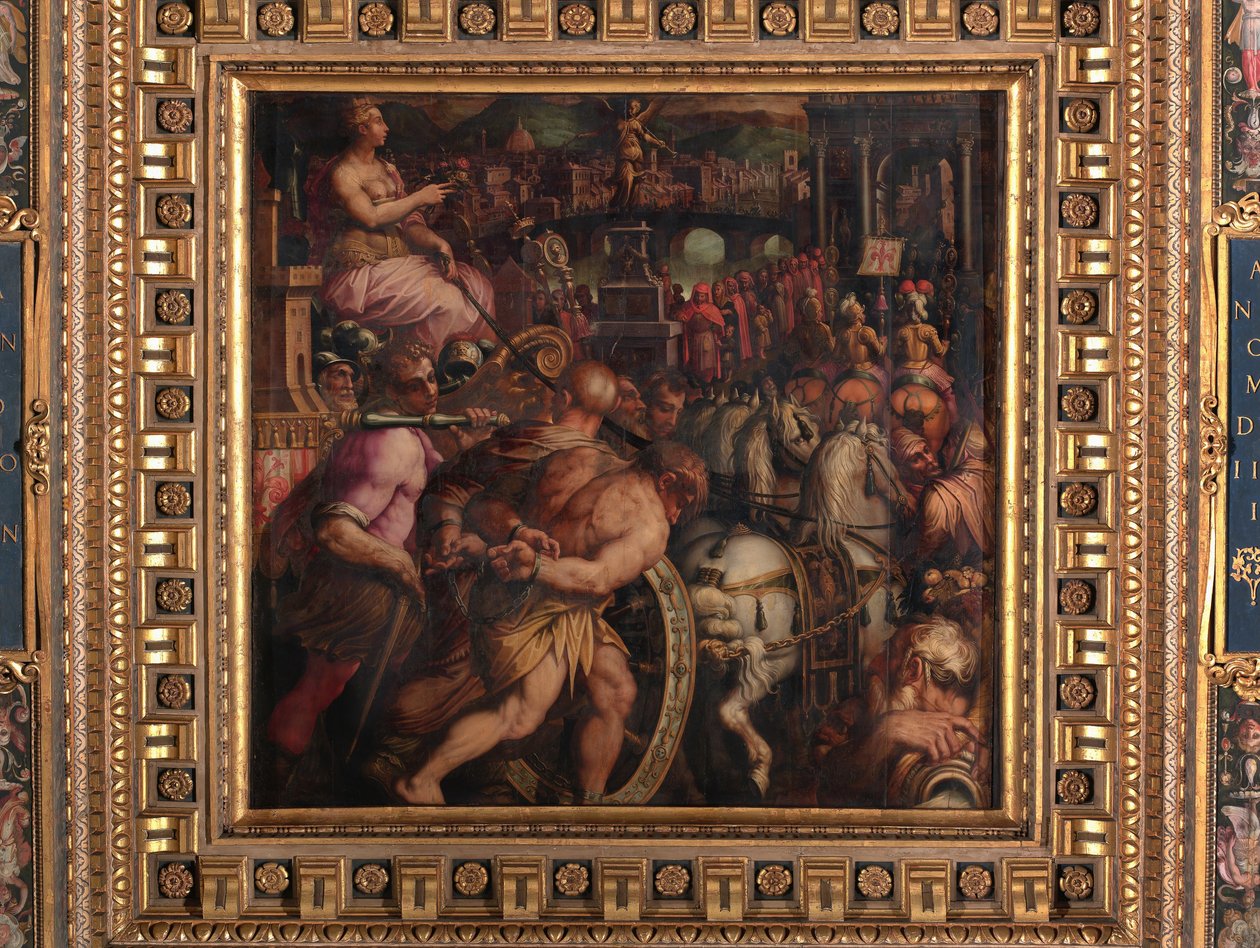 Diadal a pisai győzelem után alkotó: Giorgio Vasari