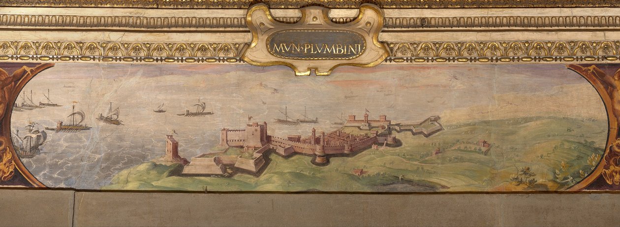 Piombino látképe, 1557-1558 alkotó: Giorgio Vasari