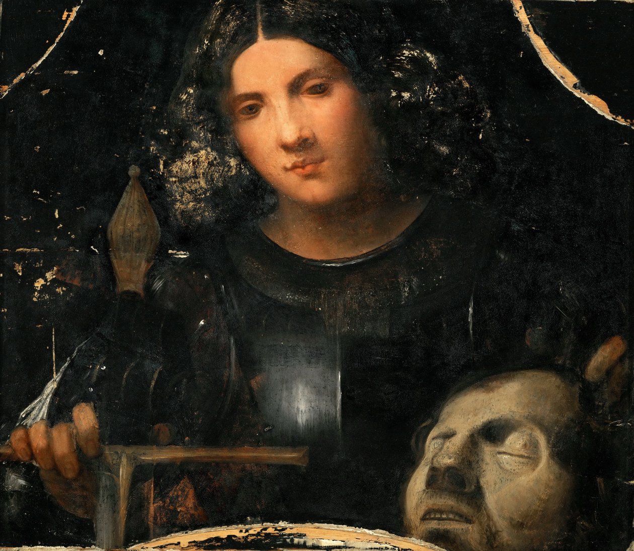 Dávid Góliát fejével alkotó: Giorgione da Castelfranco