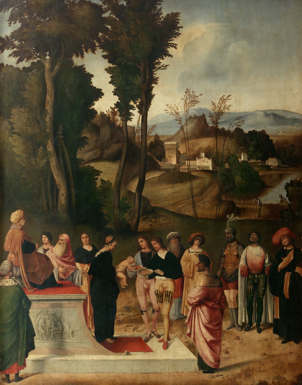 Mózes a tűzpróbában alkotó: Giorgione da Castelfranco