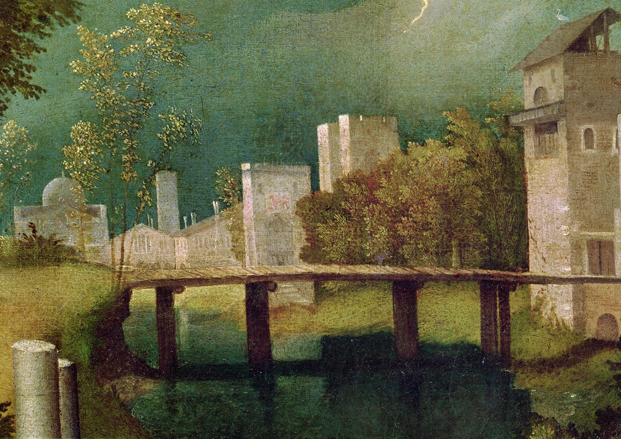 Városi táj, A vihar részlete (603 részlet) alkotó: Giorgione da Castelfranco