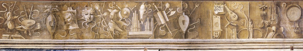 Bölcsészettudományi. Frieze a Casa Pellizzariban, c. 1500 alkotó: Giorgione da Castelfranco