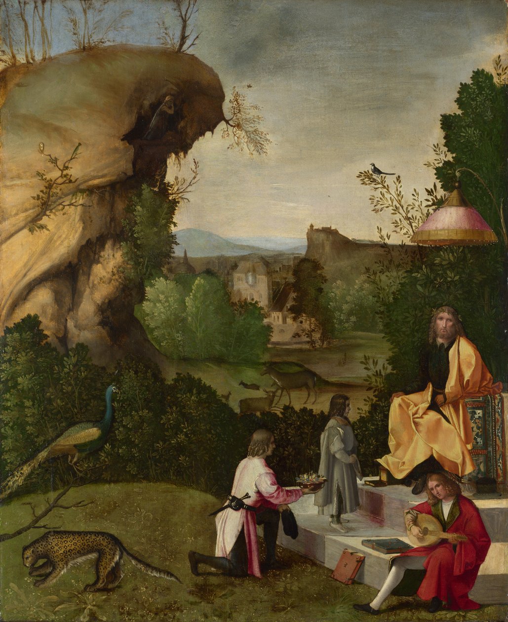 Hódolat egy költőnek, 16. század eleje. alkotó: Giorgione,