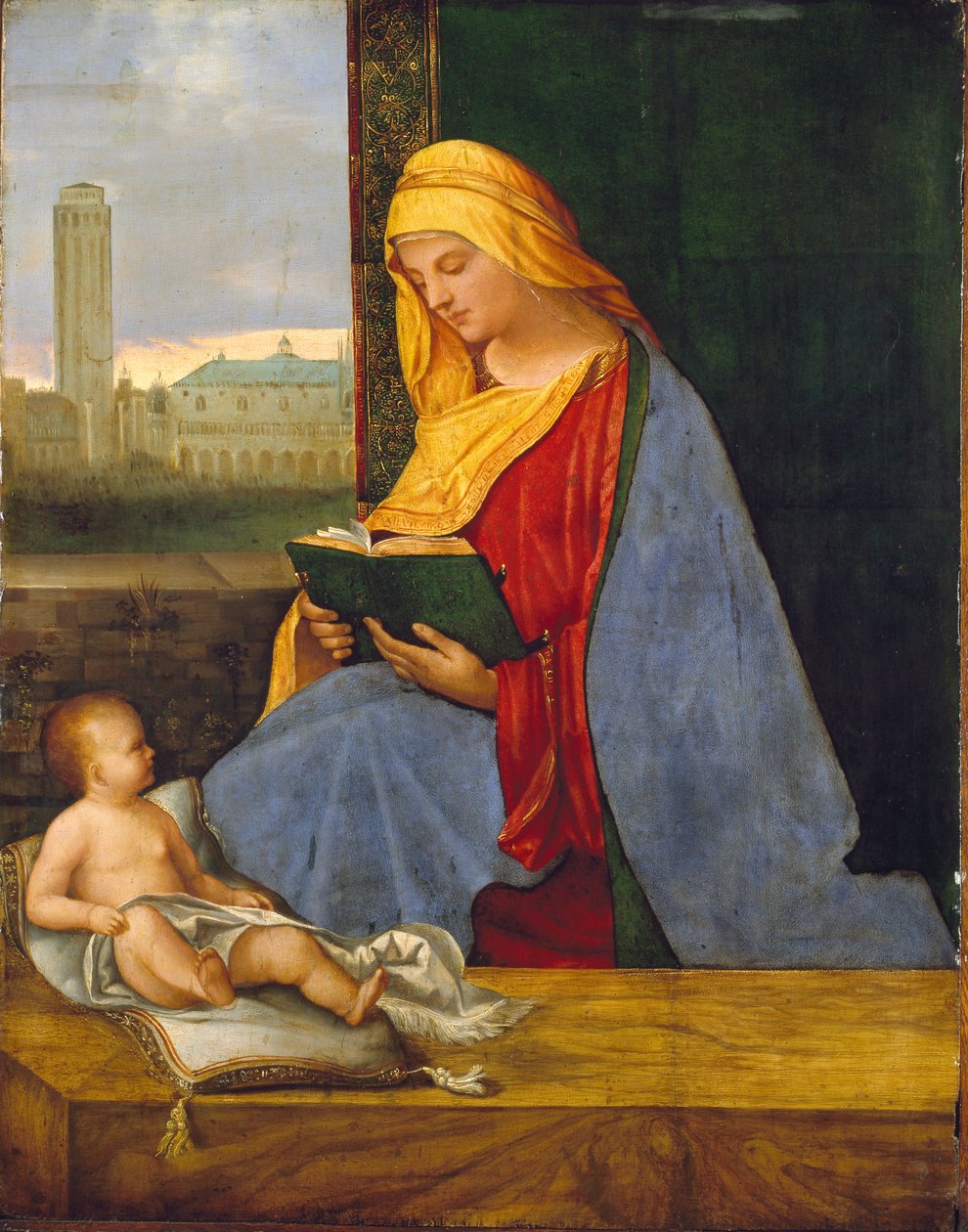A Szűz és a Gyermek, kilátással Velencére Tallard Madonna, 16. század eleje alkotó: Giorgione