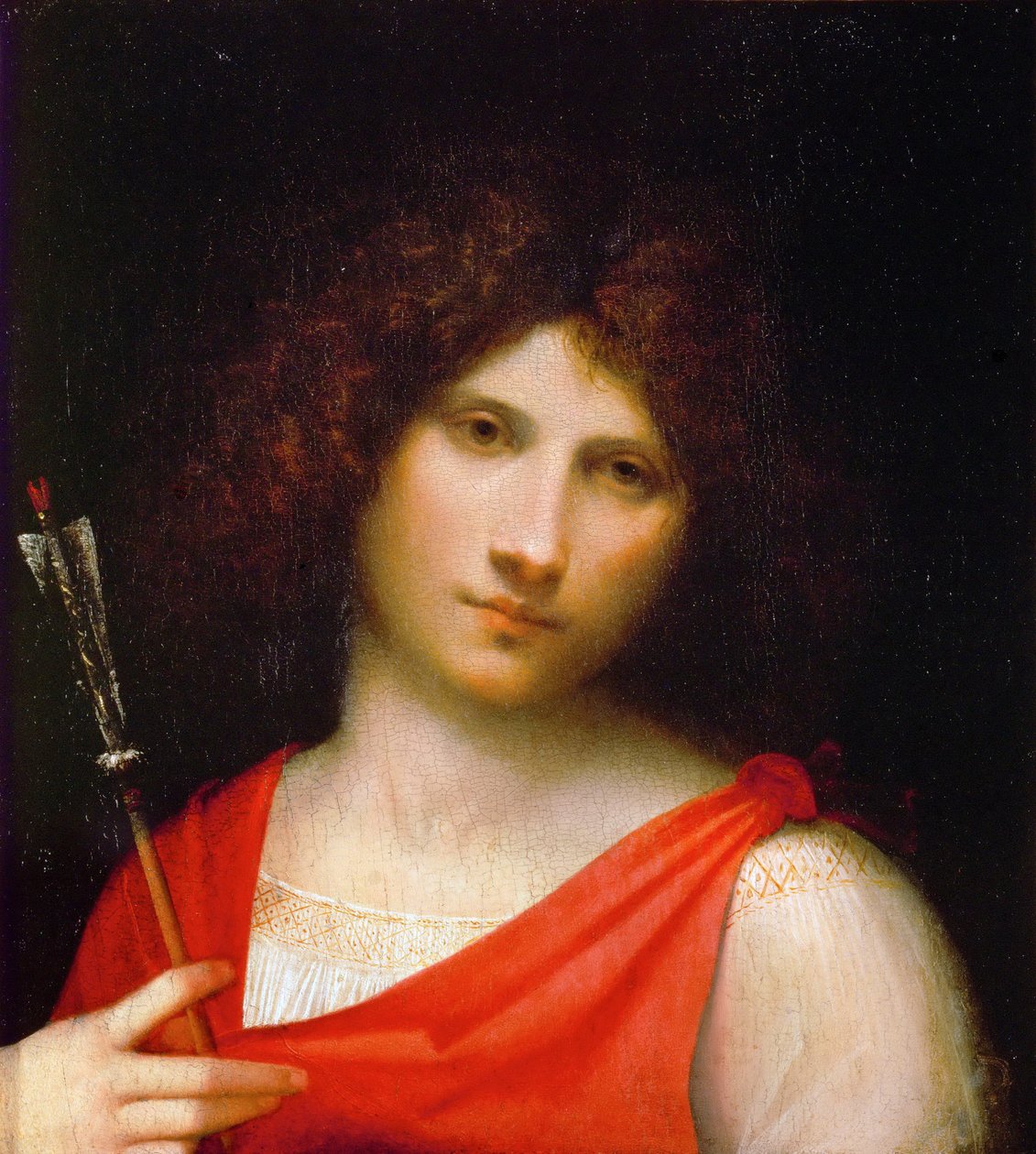 Fiatal férfi nyíllal, c. 1505 alkotó: Giorgione da Castelfranco