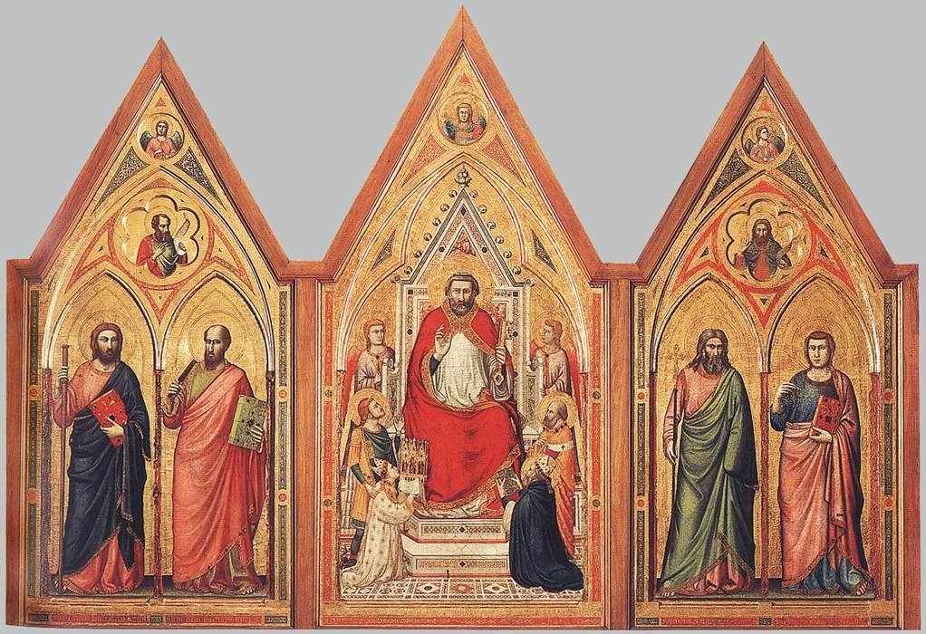 Stefaneschi triptichon (verso) alkotó: Giotto di Bondone