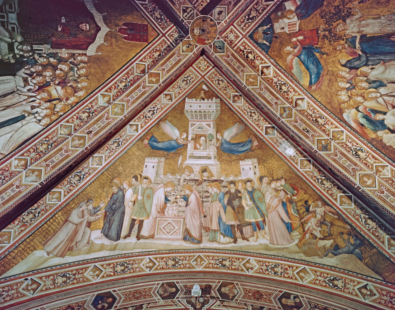 A tisztaság allegóriája, 1330 körül alkotó: Giotto di Bondone