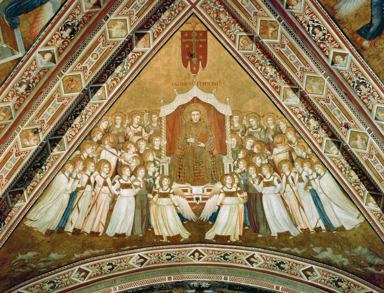 Szent Ferenc dicsőségben allegóriája, 1330 körül alkotó: Giotto di Bondone