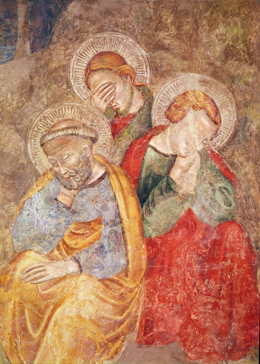 Apostolok az Olajfák hegyén alkotó: Giotto di Bondone