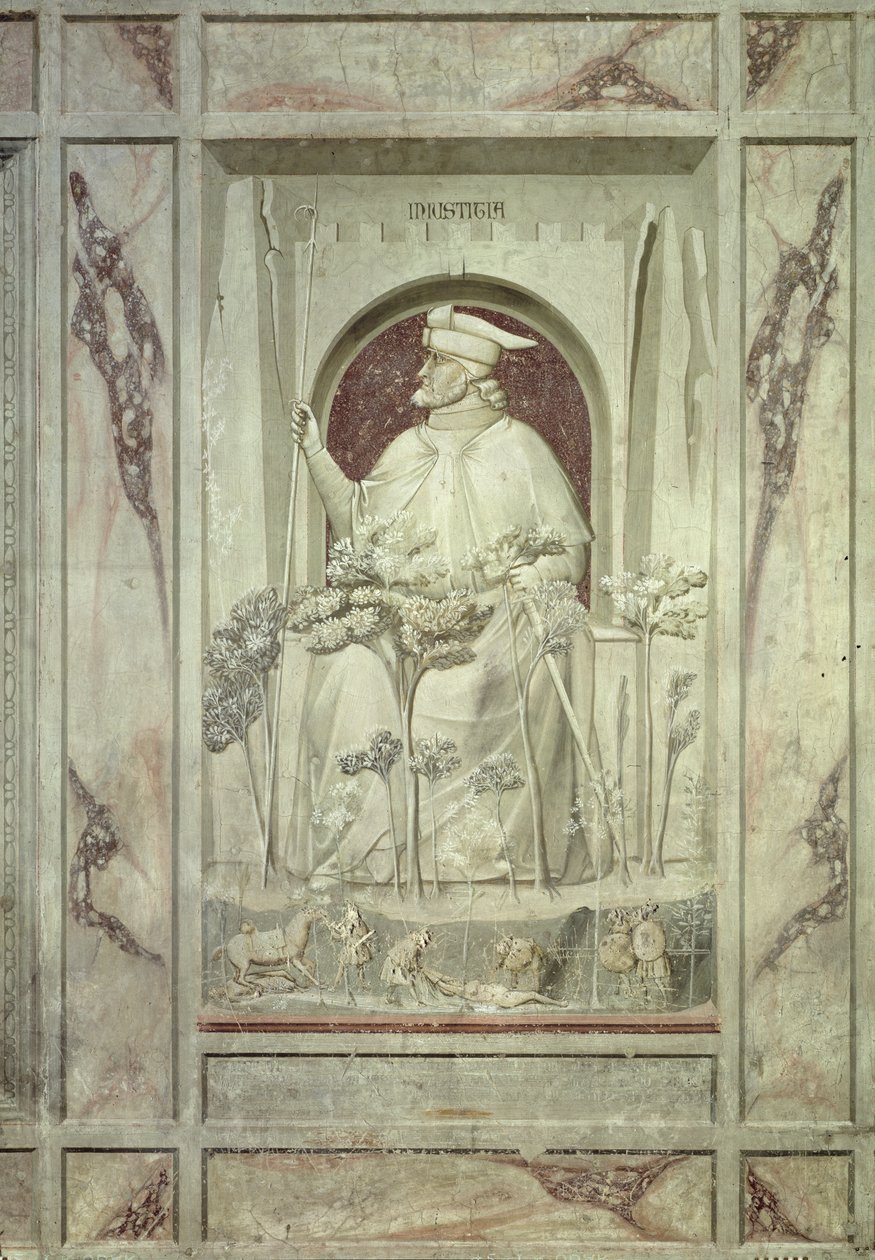Igazságtalanság, 1305 körül alkotó: Giotto di Bondone