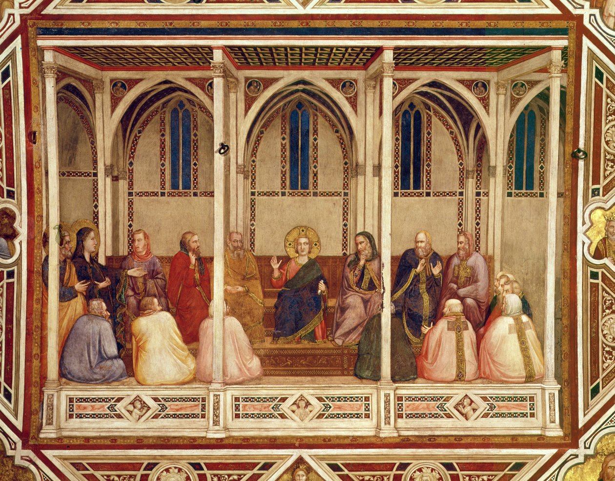 Jézus az orvosok között, 1320 körül alkotó: Giotto di Bondone
