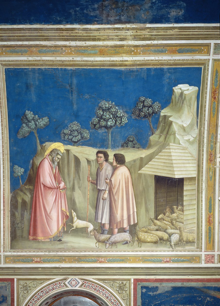 Joachim a pásztorok között, 1305 körül (részletesen lásd: 65213) alkotó: Giotto di Bondone