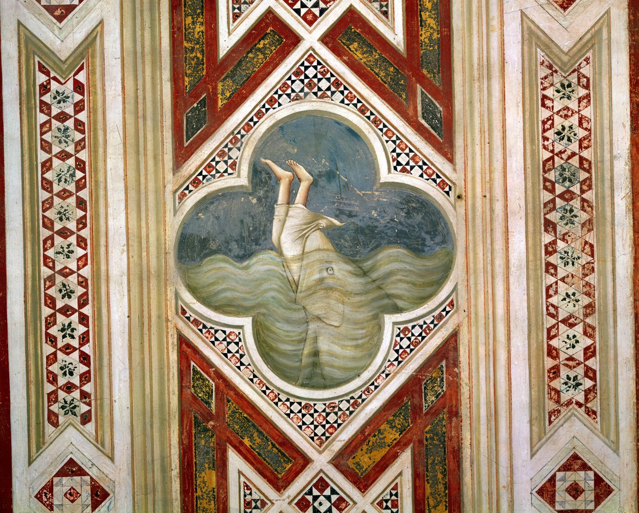 Jónás és a bálna, 1305 körül alkotó: Giotto di Bondone