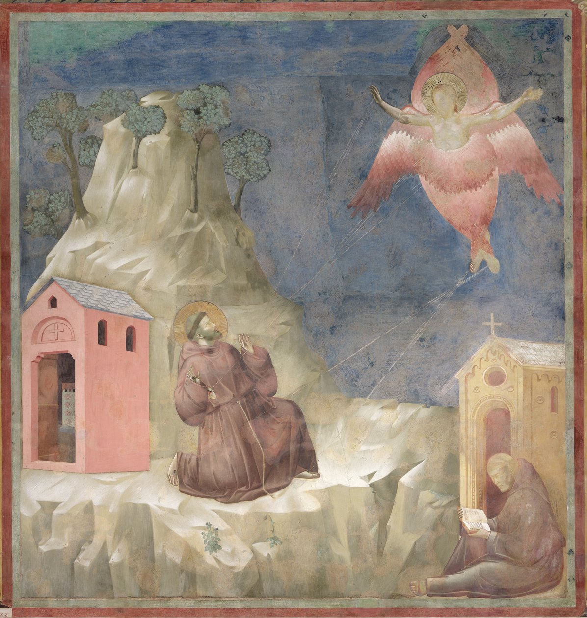 Stigmatát fogadó Szent Ferenc, 1297-99 alkotó: Giotto di Bondone