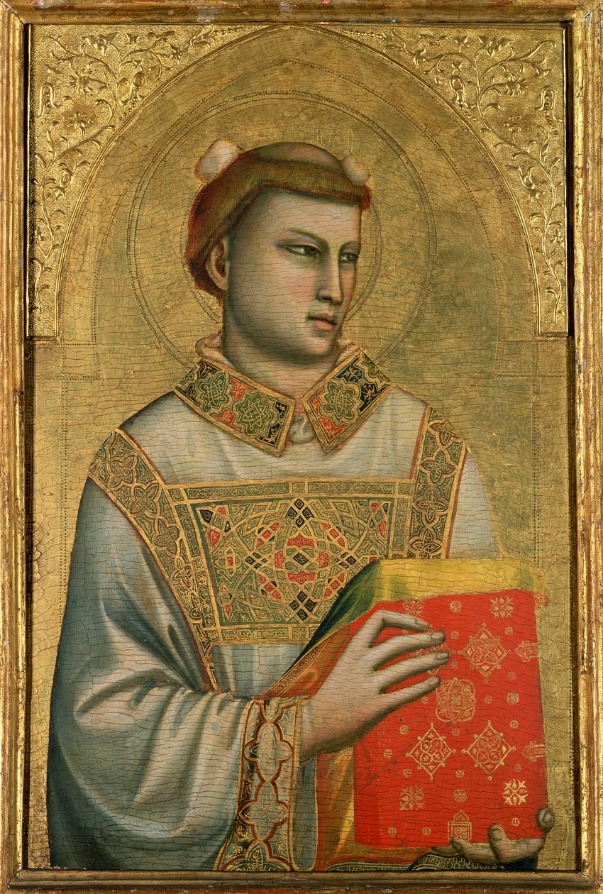 Szent István, 1320-25 (tempera a panelen) alkotó: Giotto di Bondone