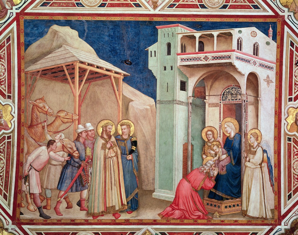 A bölcsek imádása, 1320 körül alkotó: Giotto di Bondone