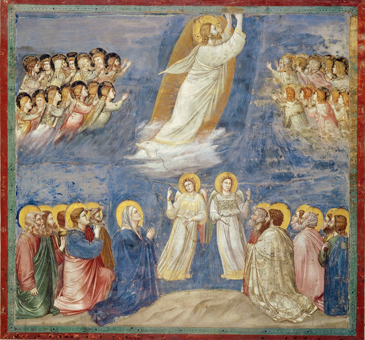 A mennybemenetel, 1305 körül alkotó: Giotto di Bondone