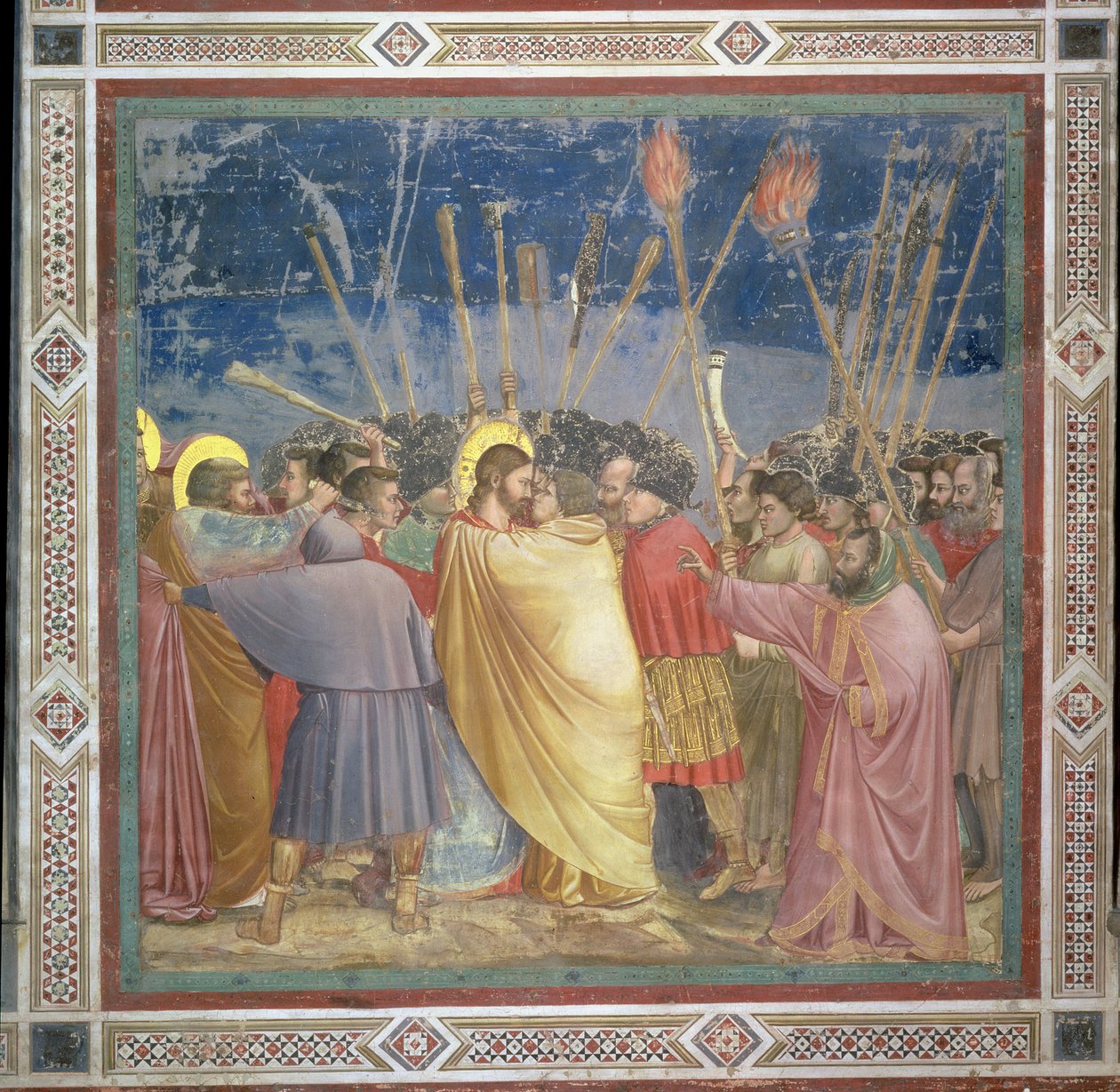 Krisztus árulása, 1305 körül alkotó: Giotto di Bondone