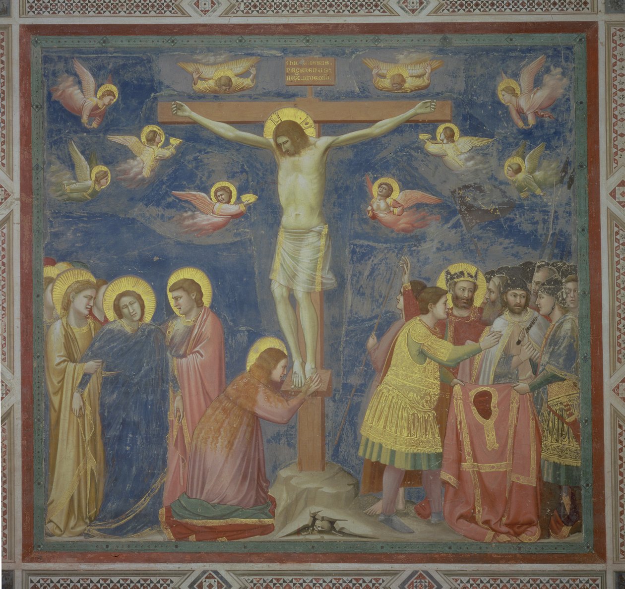 A keresztre feszítés, 1305 körül (lásd még a részleteket) alkotó: Giotto di Bondone