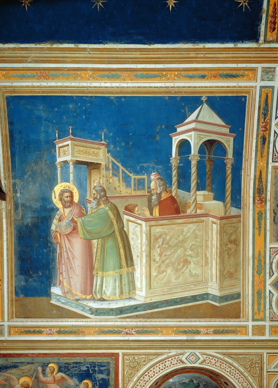 Joachim kiűzése a templomból, 1305 körül alkotó: Giotto di Bondone