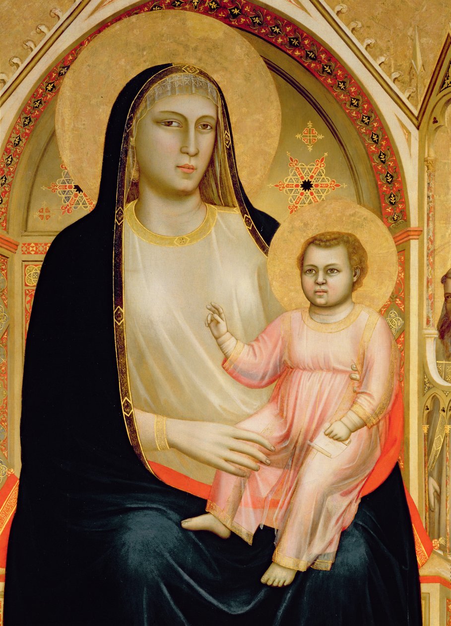 A Madonna di Ognissanti, 1310 körül (tempera fán) alkotó: Giotto di Bondone