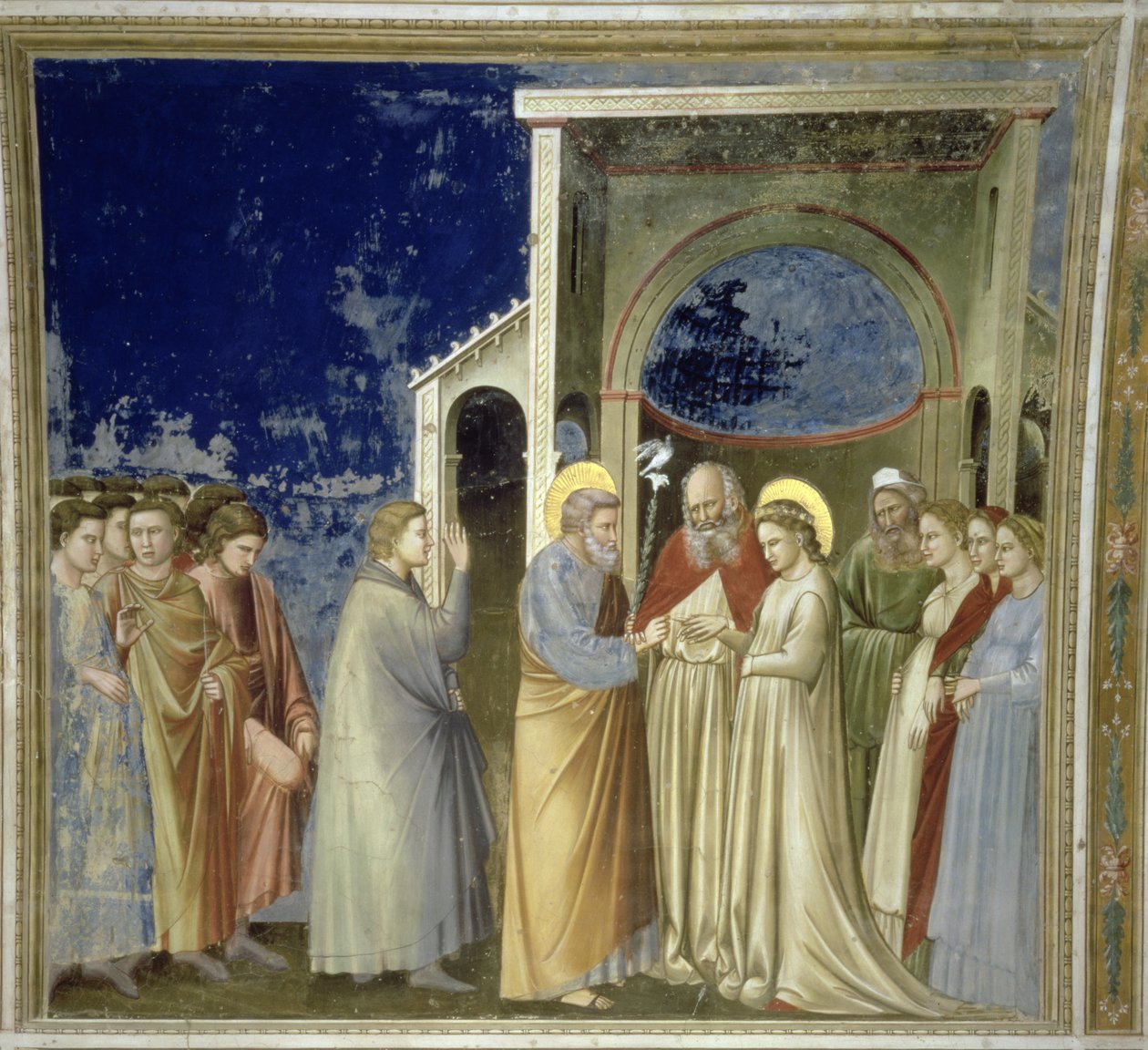A Szűzanya házassága, 1305 körül alkotó: Giotto di Bondone