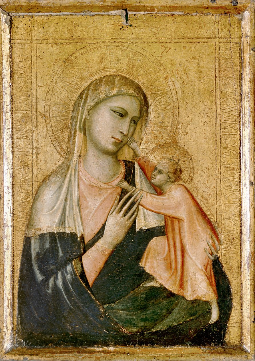 Szűz és gyermek, 13. század (tempera a táblán) alkotó: Giotto di Bondone