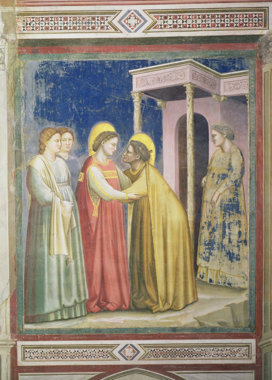 A látogatás, 1305 körül alkotó: Giotto di Bondone