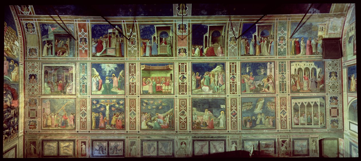Kilátás az északi falra, 1305 körül alkotó: Giotto di Bondone