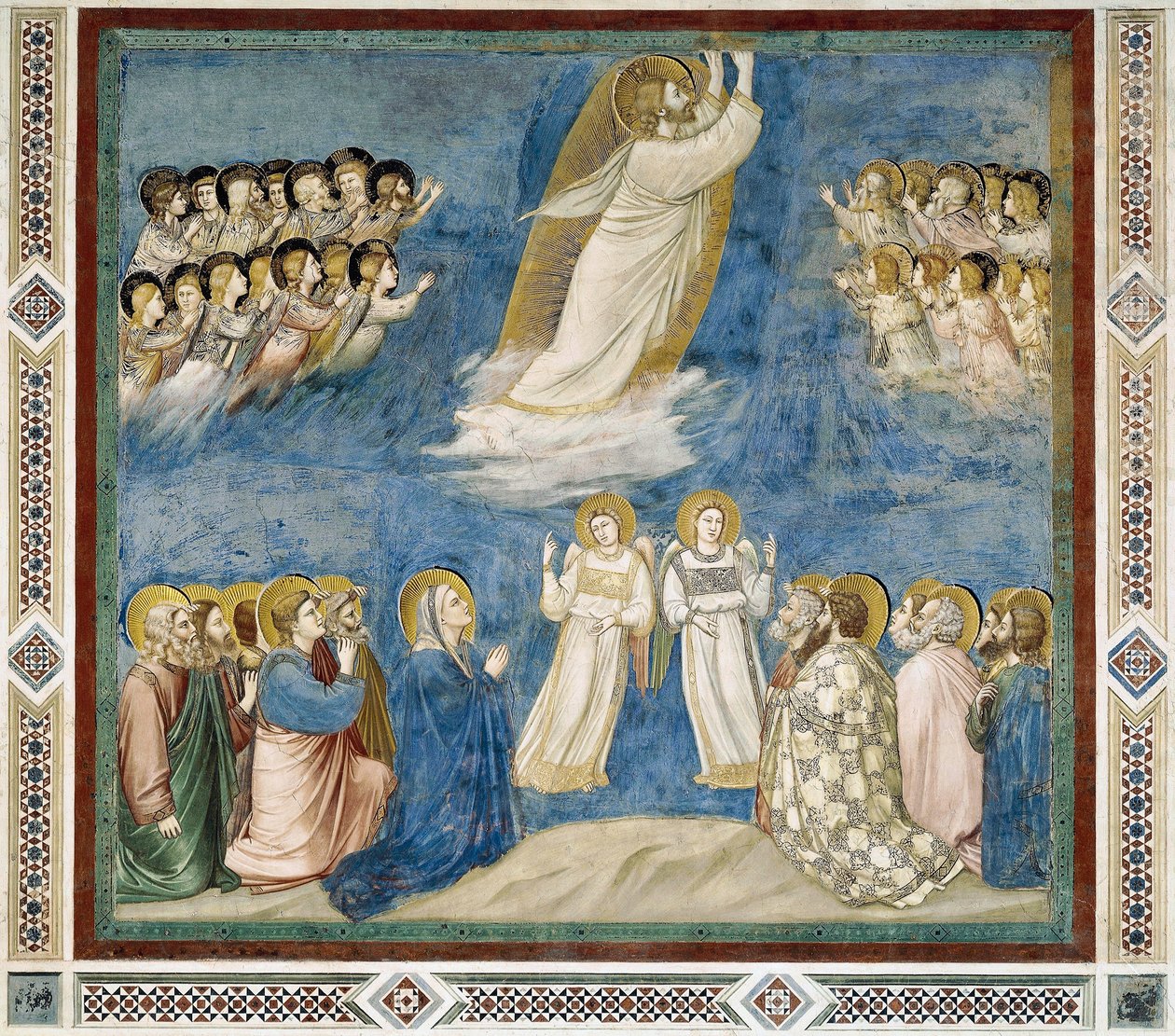 Krisztus mennybemenetele, részlet Krisztus életéből és szenvedéséből, Giotto alkotó: Giotto (c.1266 1337)