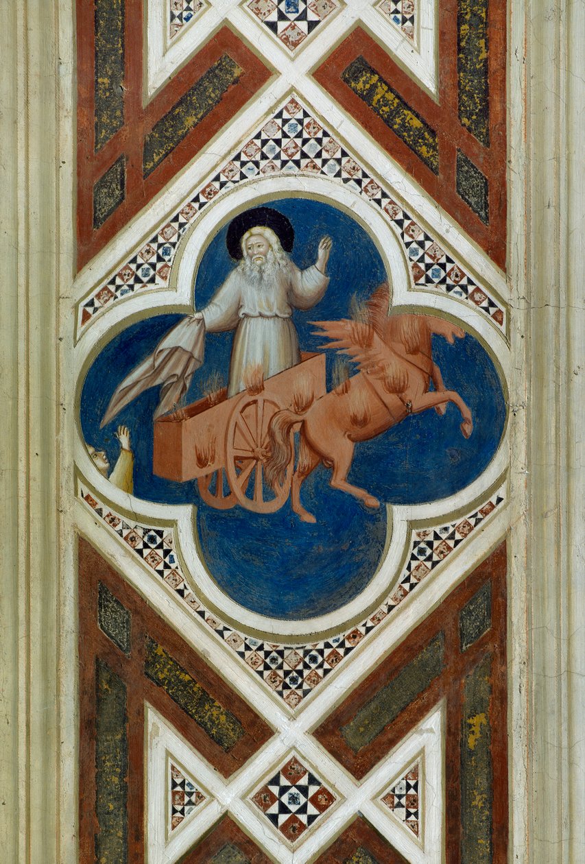 Illés felvétele az égbe, részlet Krisztus életéből és szenvedéséből, Giotto alkotó: Giotto (c.1266 1337)