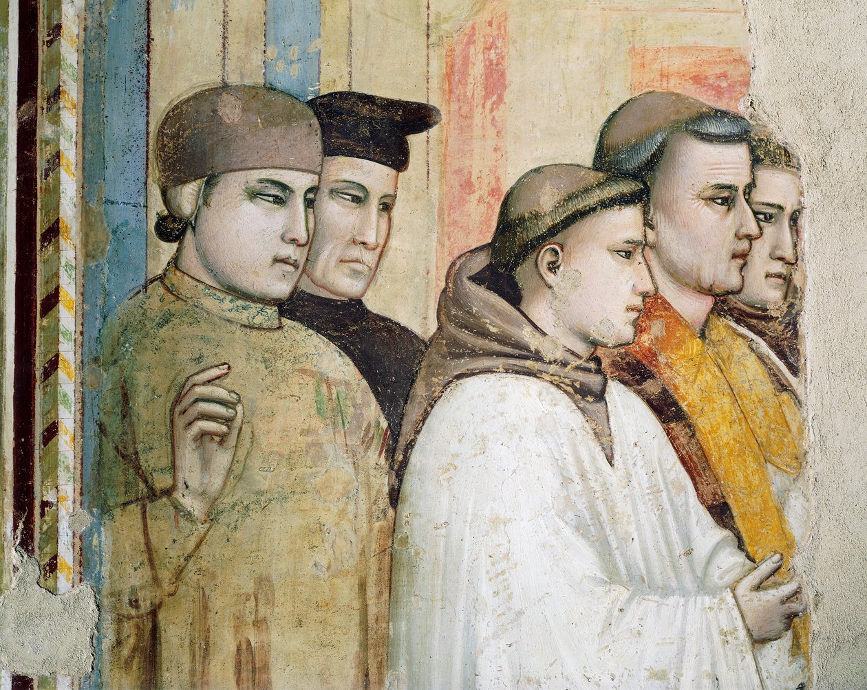 Olaszország, Firenze, Szent Kereszt-bazilika, Bardi-kápolna, Szent Ferenc halála alkotó: Giotto (c.1266 1337)