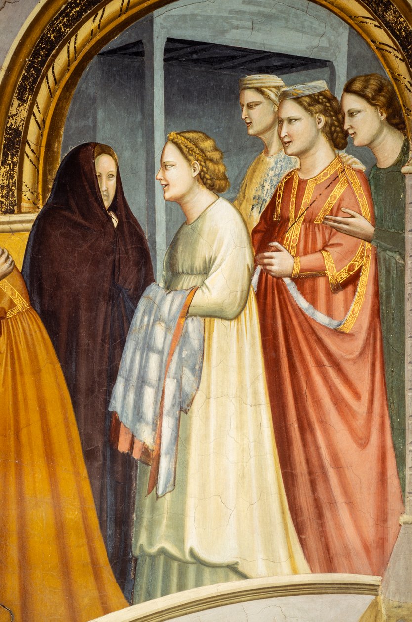 Találkozás az Aranykapunál, 1305 körül (freskó) Jeruzsálemi kapu, részlet, 1305 körül (freskó) alkotó: Giotto (c.1266 1337)