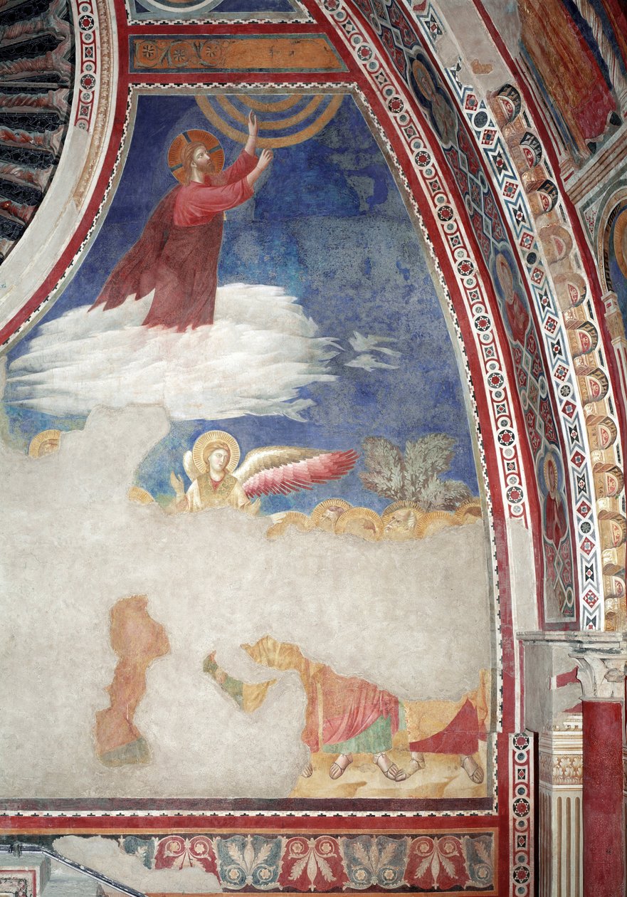 Az Újszövetség története: Krisztus mennybemenetele - Freskó alkotó: Giotto (c.1266 1337)