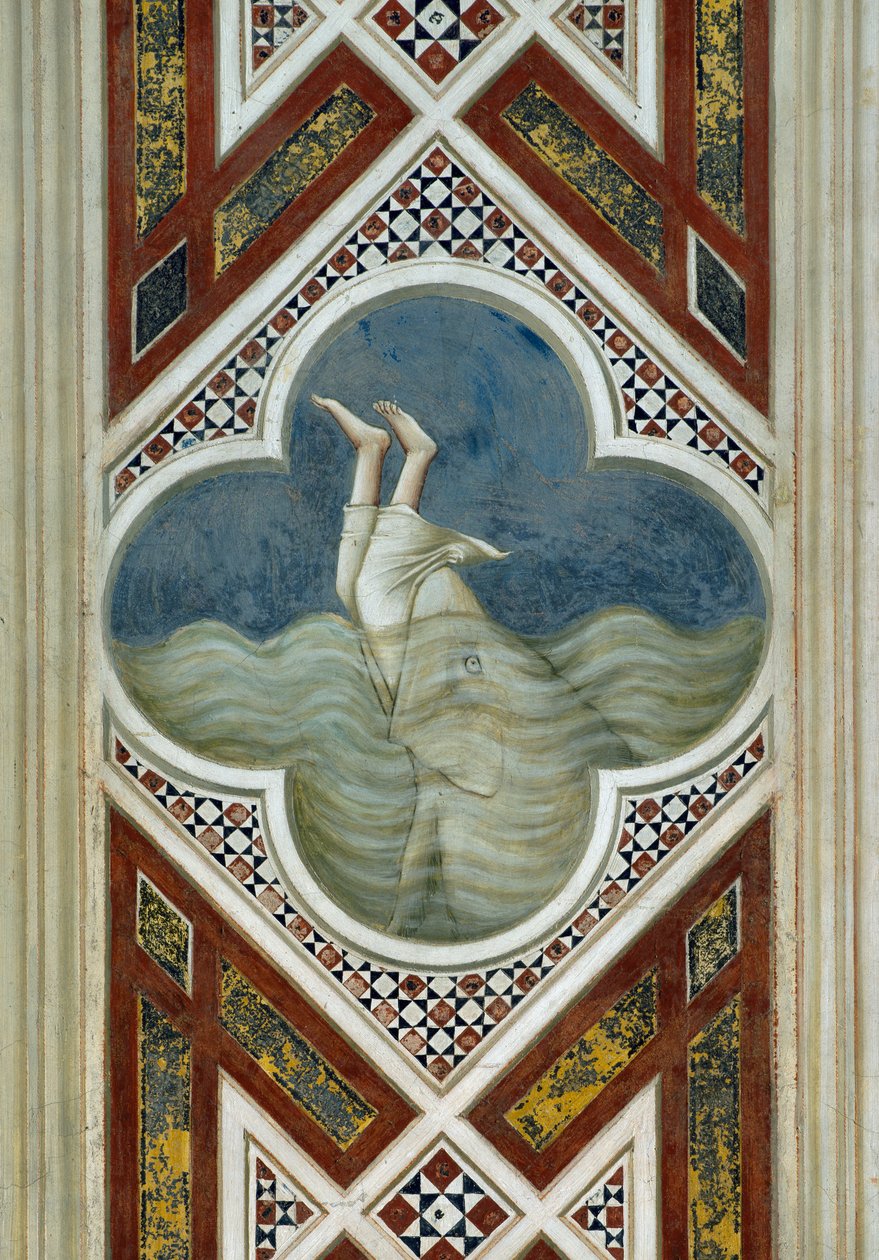 Jónást elnyelte a bálna, Részlet Krisztus életéből és szenvedéséből, Giotto alkotó: Giotto (c.1266 1337)