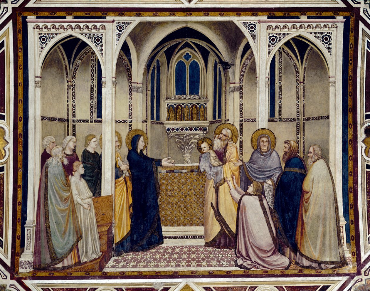 Bemutató a templomban (freskó alkotó: Giotto (c.1266 1337)