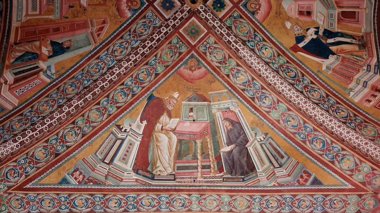 Az egyház doktorai: Szent Jeromos (freskó alkotó: Giotto (c.1266 1337)