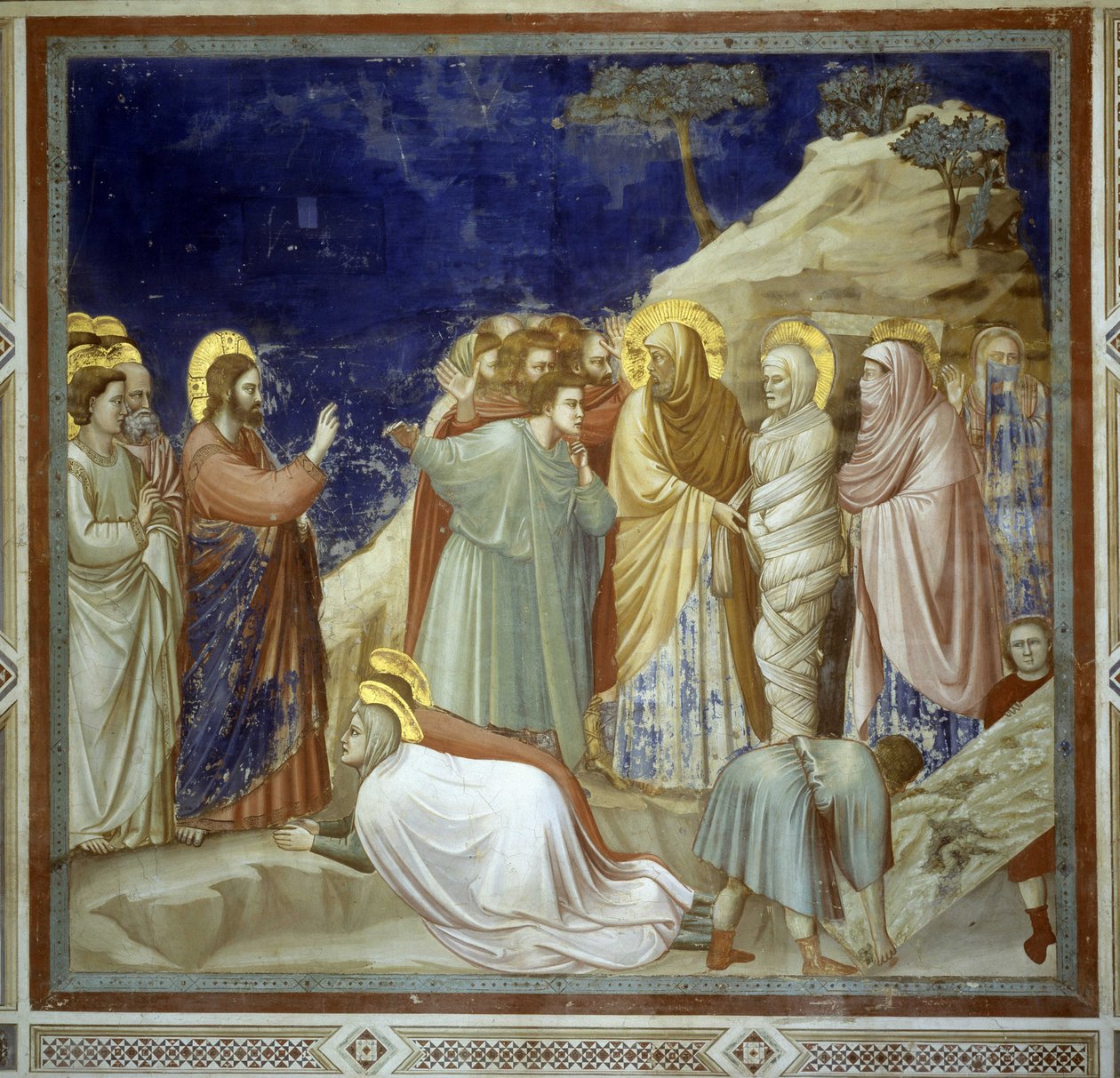 Lázár feltámasztása, 1305 körül (freskó) alkotó: Giotto (c.1266 1337)