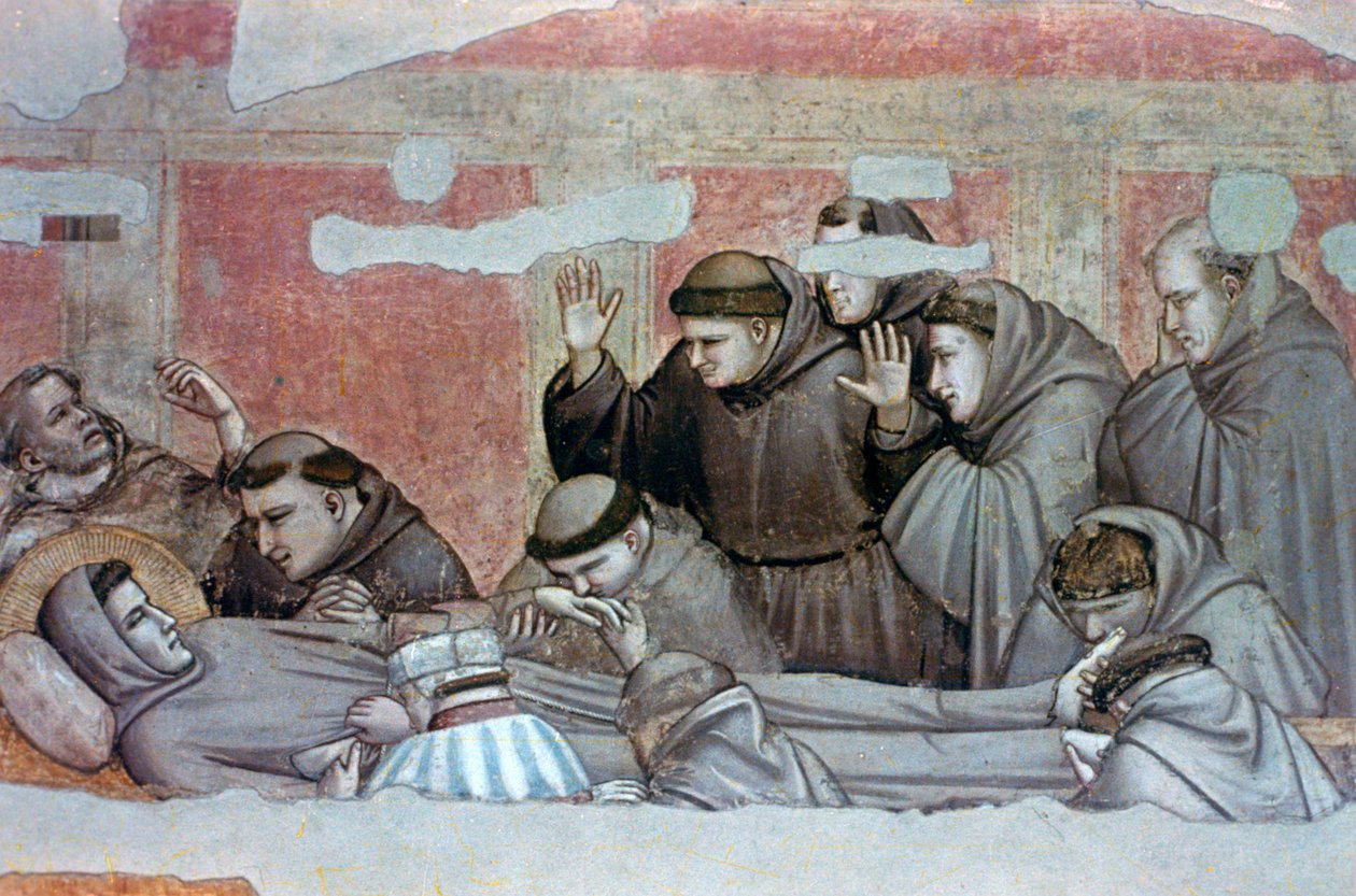 Szent Ferenc halála és a Stigmata ellenőrzése, 1320 alkotó: Giotto di Bondone