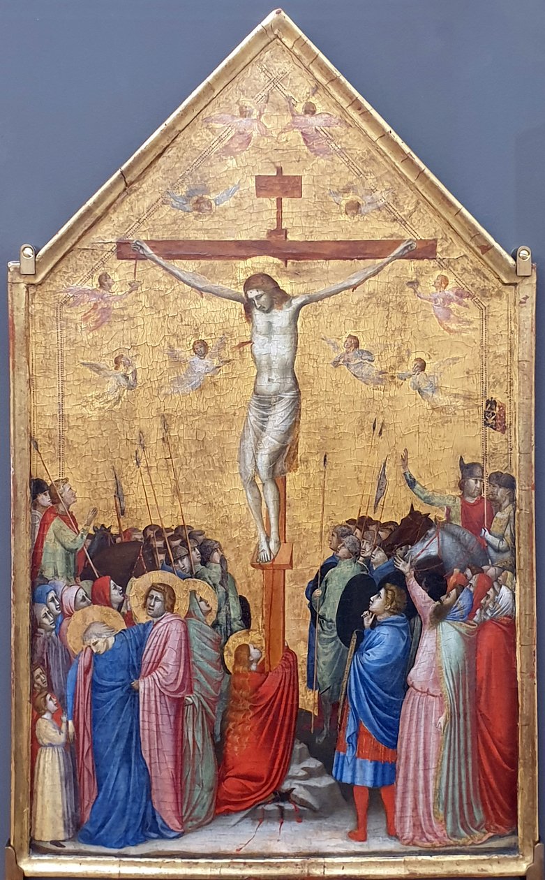 Német: Die Kreuzigung Christi Krisztus keresztre feszítése alkotó: Giotto