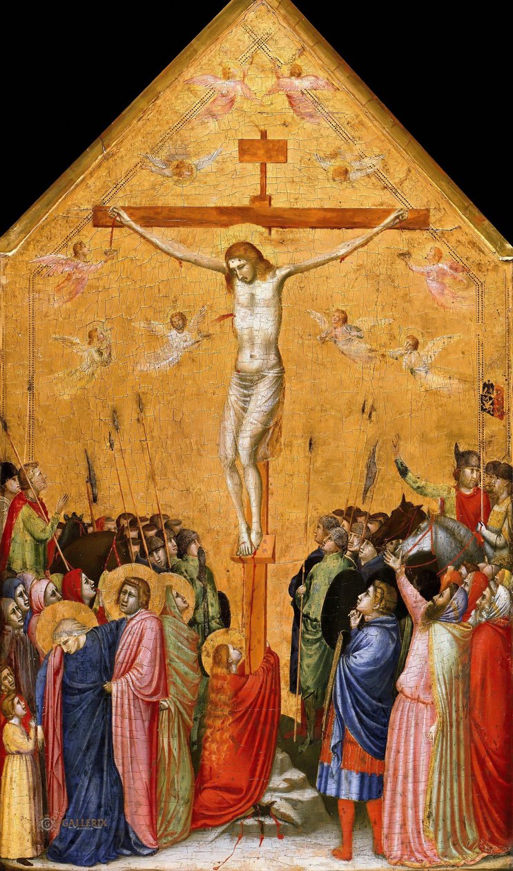 Német: Die Kreuzigung Christi Krisztus keresztre feszítése alkotó: Giotto