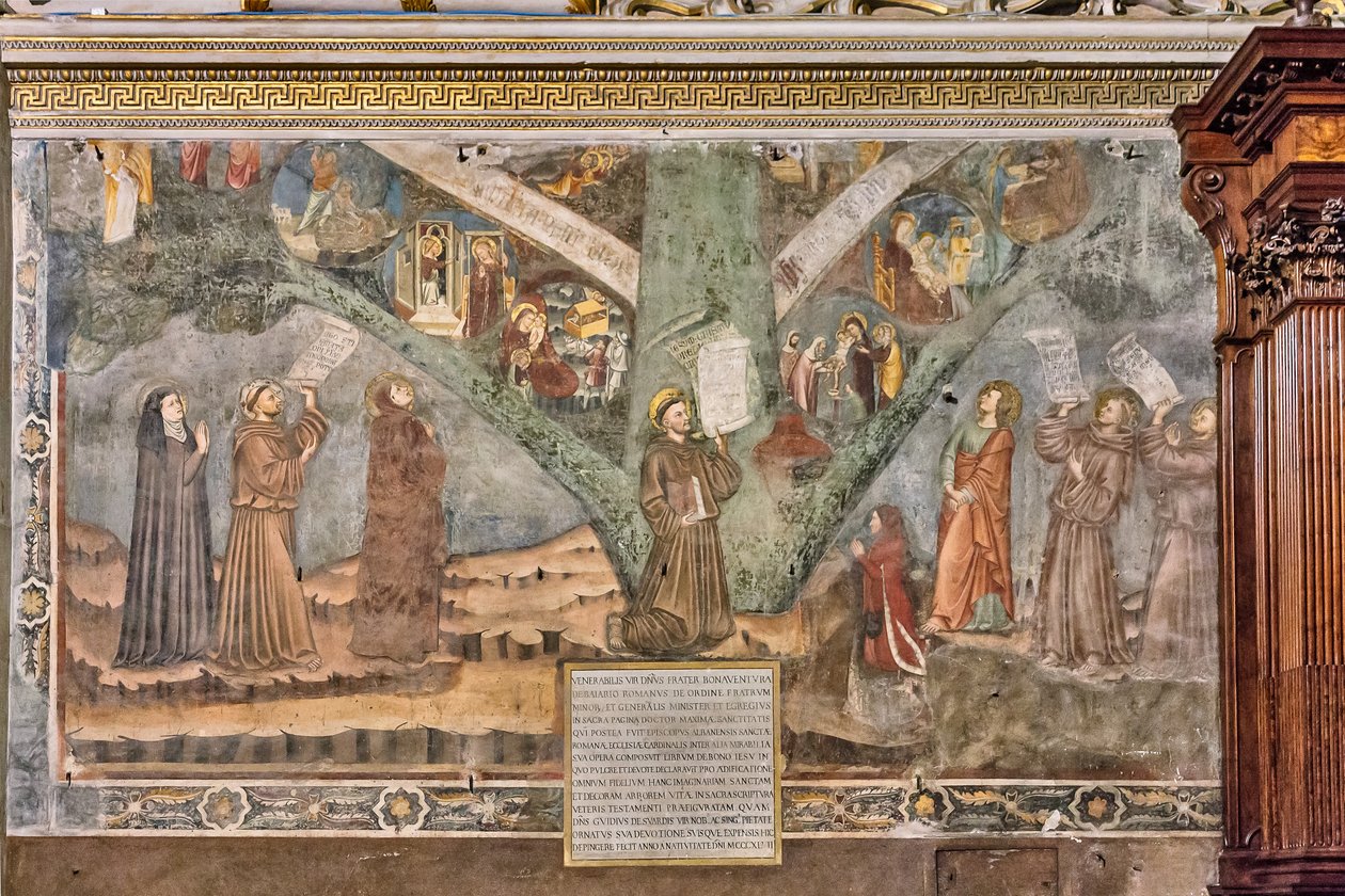 Az élet fája, jobb oldali kereszthajó alkotó: Giotto di Bondone (style of)