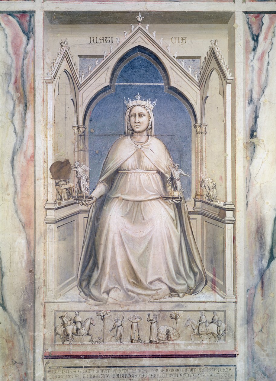 Az igazságosság allegóriája, 1305 körül (freskó) alkotó: Giotto di Bondone