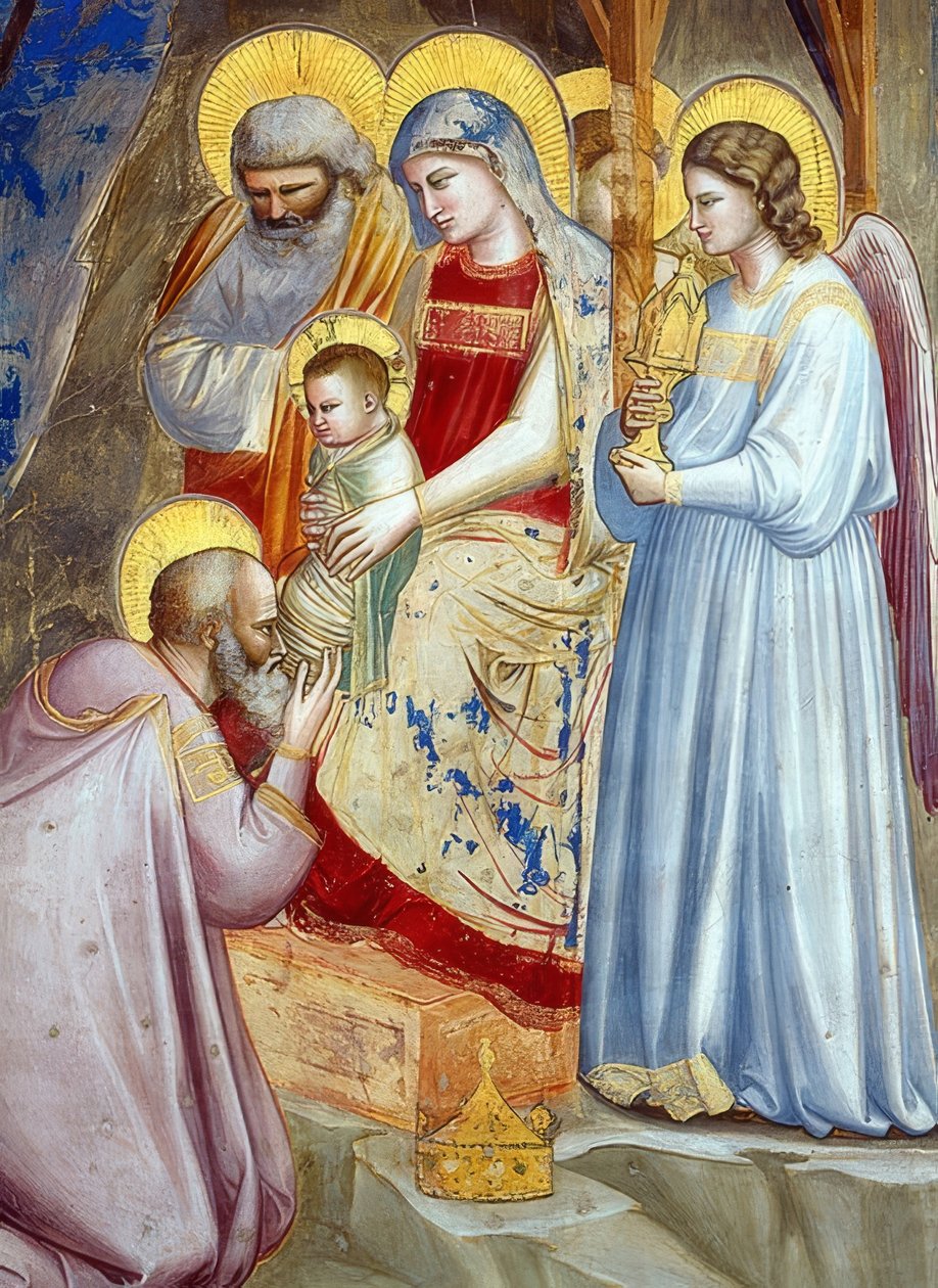 A mágusok imádása. Részlet. 1305 alkotó: Giotto di Bondone