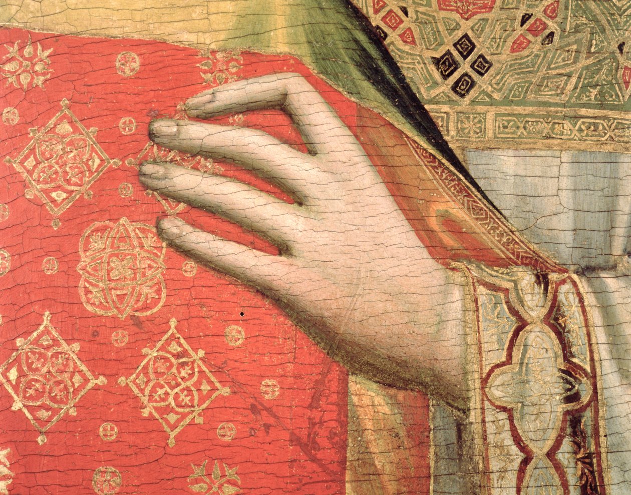 Szent István keze (tempera a táblán) (részlet) (lásd még: 66554-55) alkotó: Giotto di Bondone
