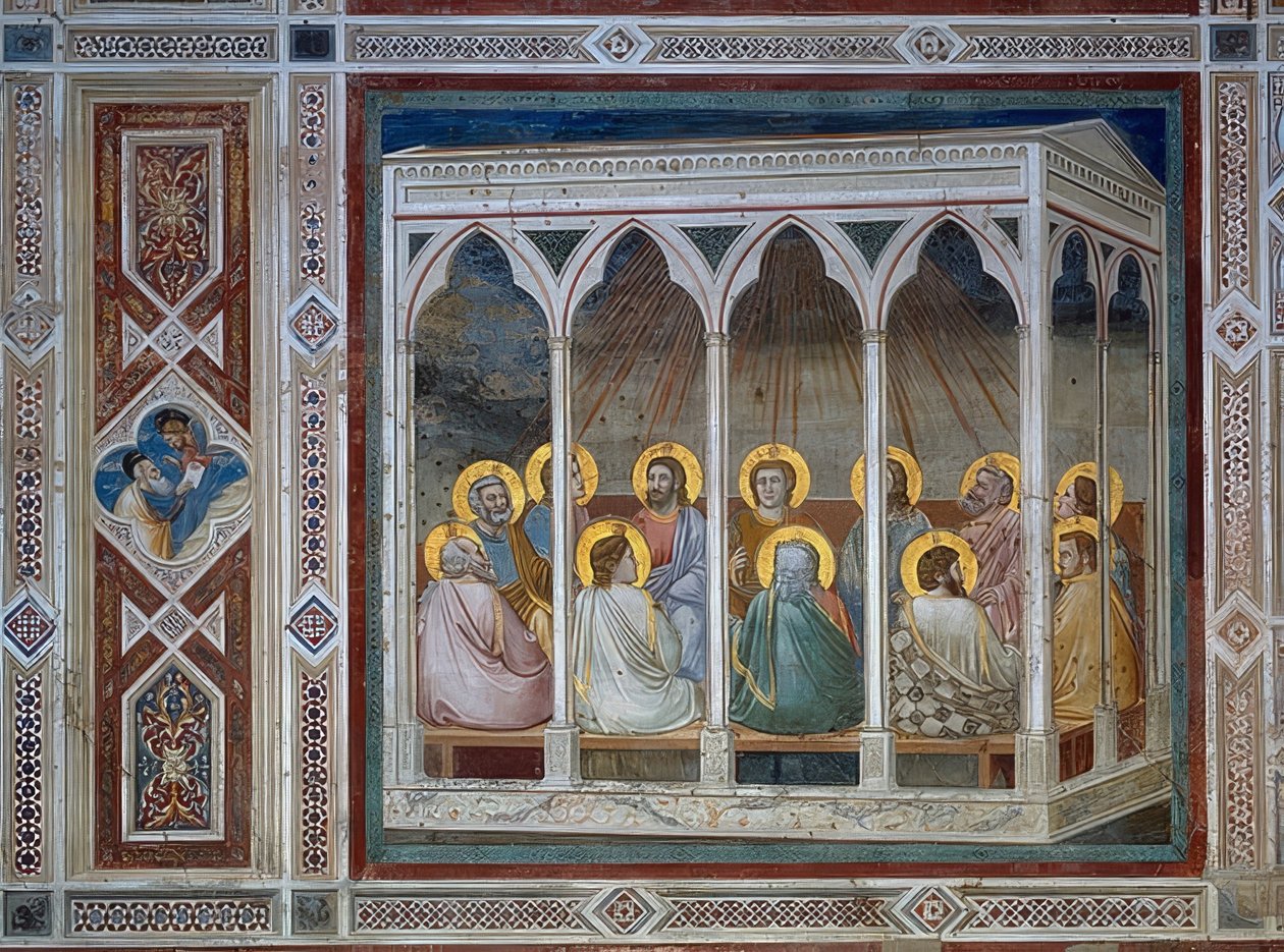 Pünkösd. 1303-05 alkotó: Giotto di Bondone