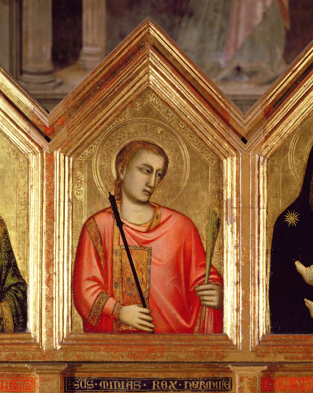Szent a Szent Reparata poliptichon részlete 66557 tábla lásd még 66558-66568 alkotó: Giotto di Bondone